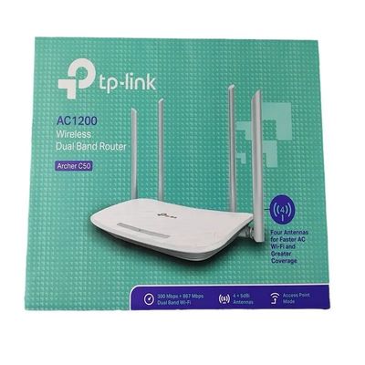 TP-Link Archer C50 Διπλή ζώνη 1200Mbps WiFi δρομολογητής με 4*5dBi κεραίες